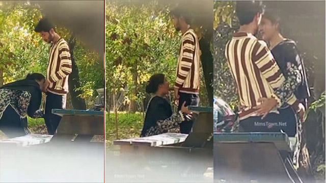 Desi Cute Lovers Outdoor Blowjob Secretly Captured Viral