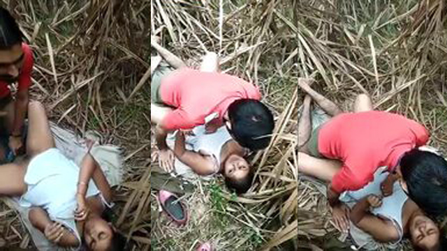 Desi Girlfriend Sharing Sex In Jungle Porn Video